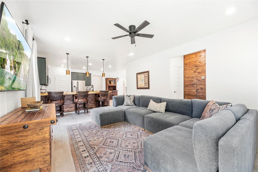 Open living spaces. Open living spaces.
