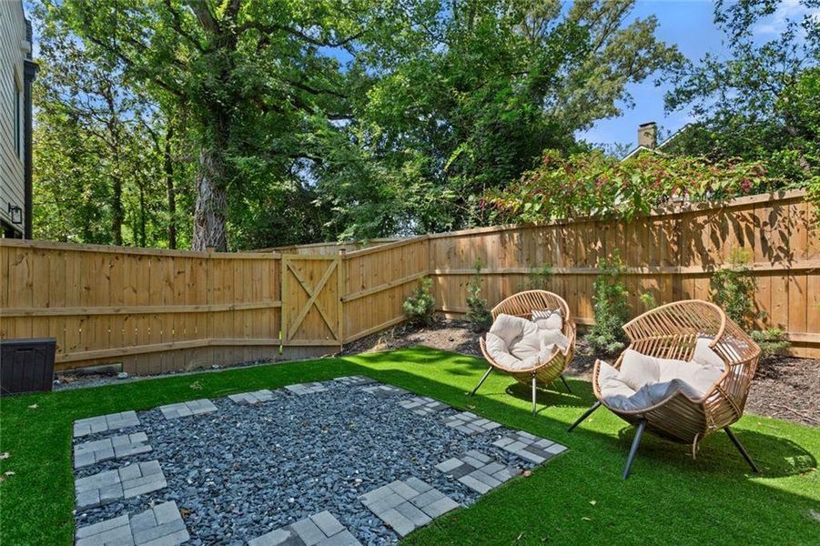Exterior details and patio area of a home in , Atlanta (Image 3).