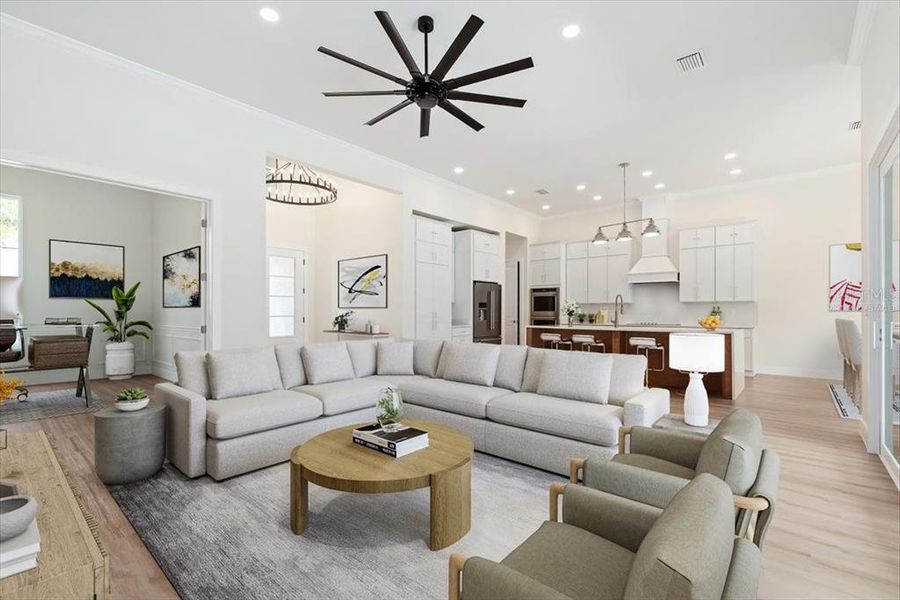 Living Room - Virtually Staged