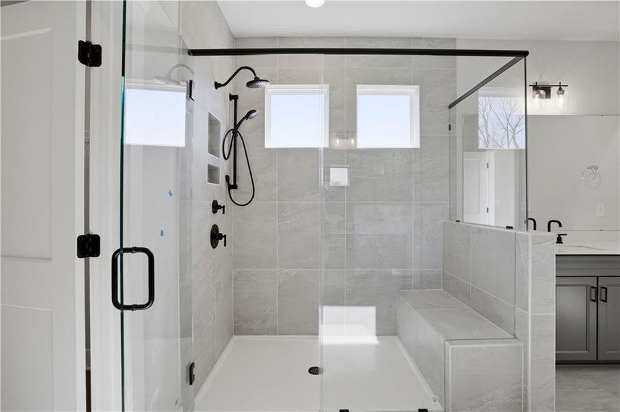 Furnished interior view inside a new home in , Dawsonville (Image 32).