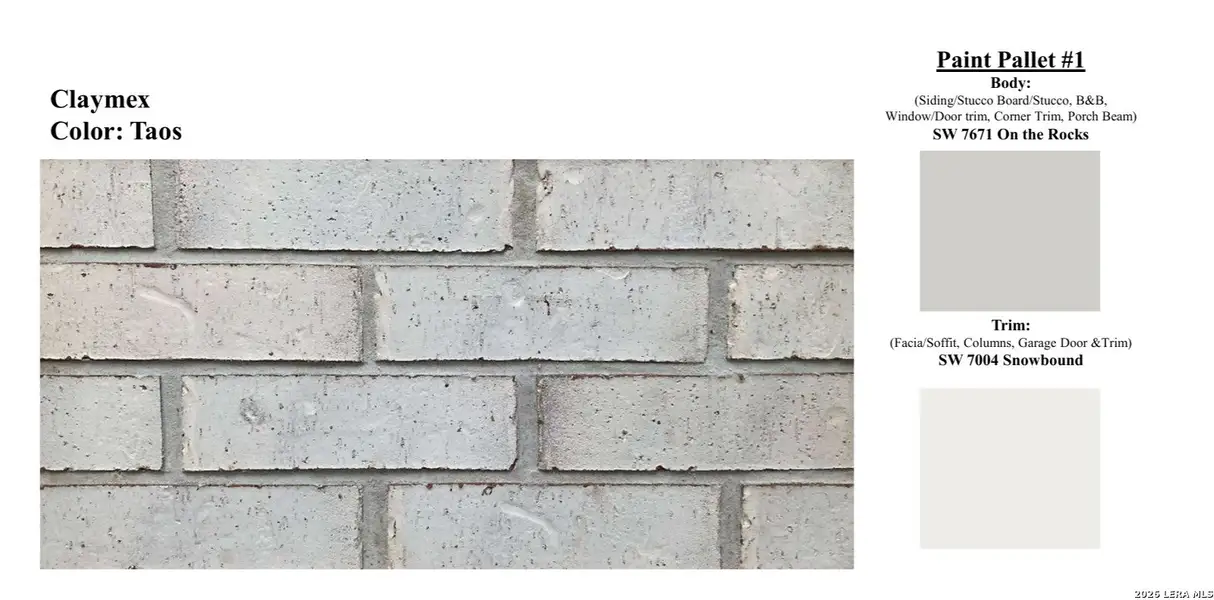 Sample of building materials used in homes in Lone Oak, San Antonio (Image 3).