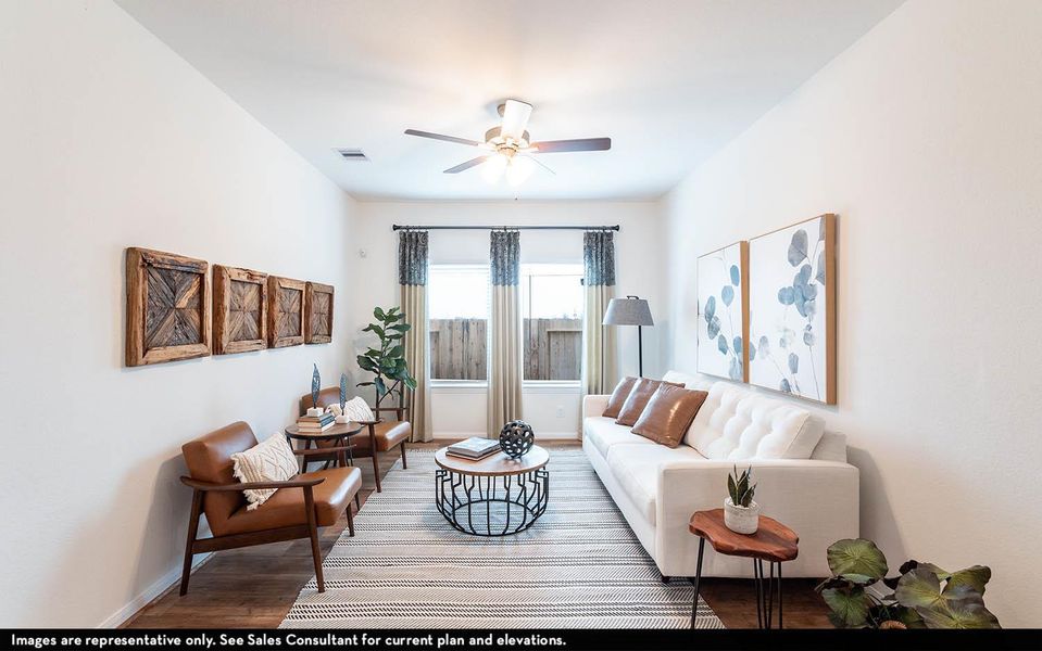 Furnished interior view inside a new home in Sunset Oaks, Maxwell (Image 4). Furnished interior view inside a new home in Sunset Oaks, Maxwell (Image 4).