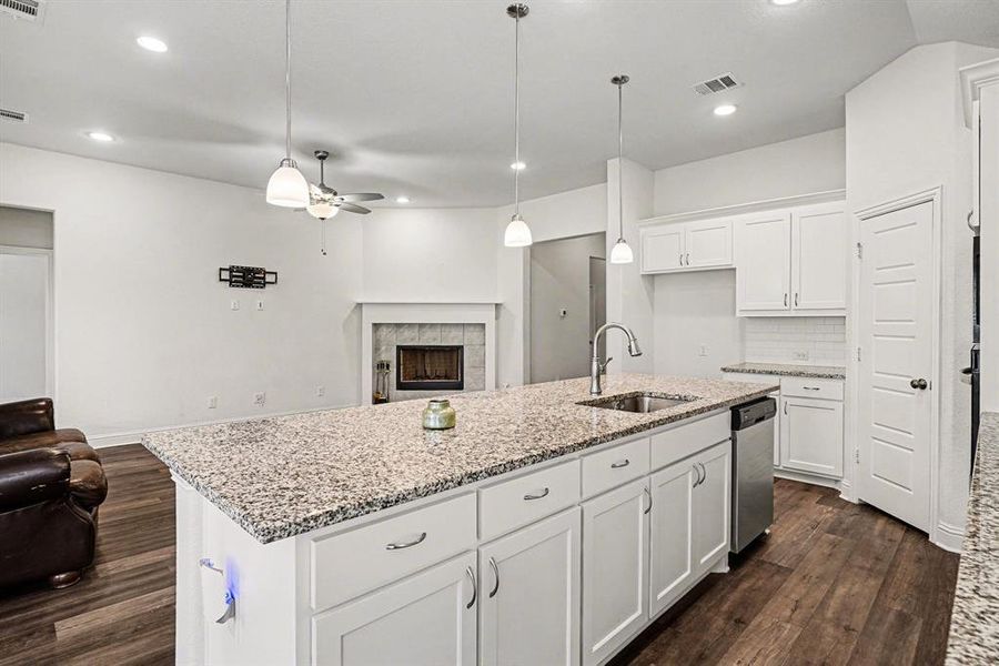 Furnished interior view inside a new home in , Keene (Image 13).
