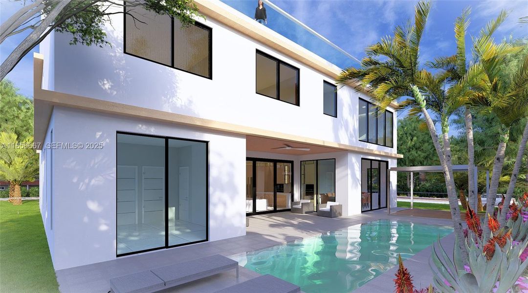 Exterior details and patio area of a home in , Boca Raton (Image 3). Exterior details and patio area of a home in , Boca Raton (Image 3).