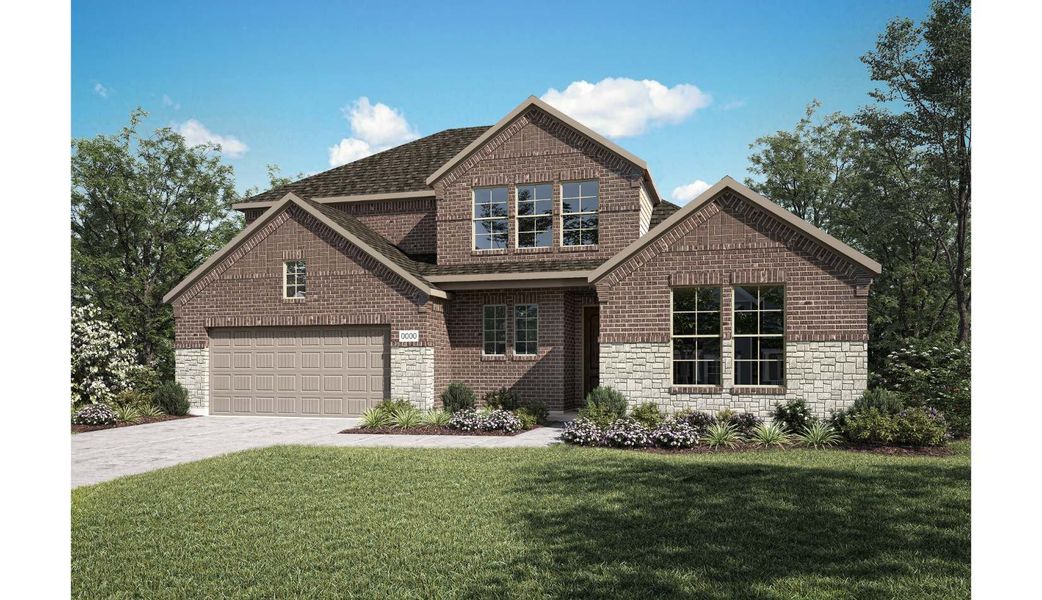 Representative exterior photo of a completed home built from the Ethan by Tri Pointe Homes in Inspiration Collection at LaPrelle, Fort Worth, TX (Image 27). Representative exterior photo of a completed home built from the Ethan by Tri Pointe Homes in Inspiration Collection at LaPrelle, Fort Worth, TX (Image 27).