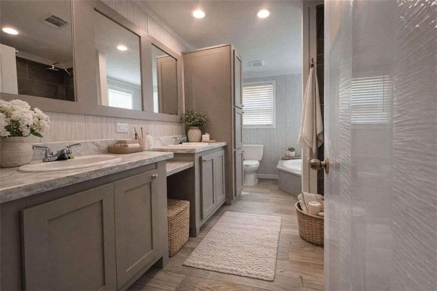 Furnished interior view inside a new home in , Elberton (Image 8).