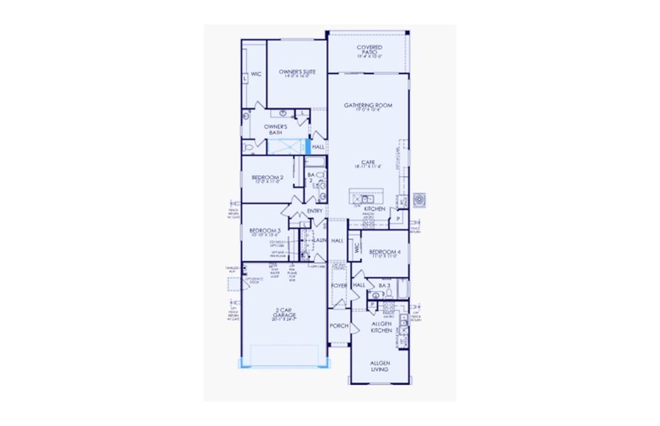 2D floor plan layout of this home in Artisan at Asante, Surprise, AZ (Image 2). 2D floor plan layout of this home in Artisan at Asante, Surprise, AZ (Image 2).