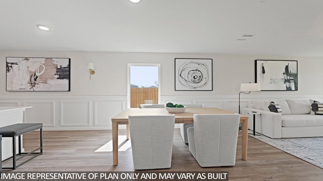 Furnished interior view inside a new home in The Canopies, Splendora (Image 8).
