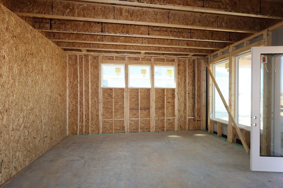 In-progress construction of a new home in Dunham Pointe, Cypress, TX (Image 39).