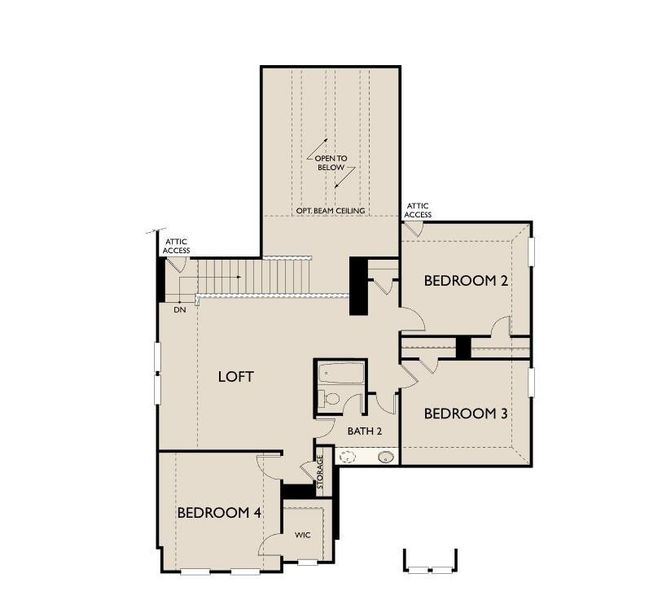Katy Floorplan 2nd Floor