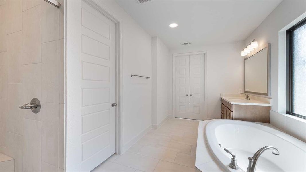 Furnished interior view inside a new home in The Heights At Uptown Celina 50', Celina (Image 9).