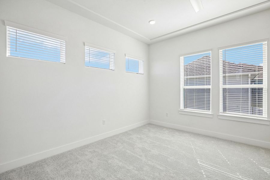 Representative unfurnished interior of a home built from the Homestead by Pacesetter Homes in Easton Park, Austin (Image 35). Representative unfurnished interior of a home built from the Homestead by Pacesetter Homes in Easton Park, Austin (Image 35).