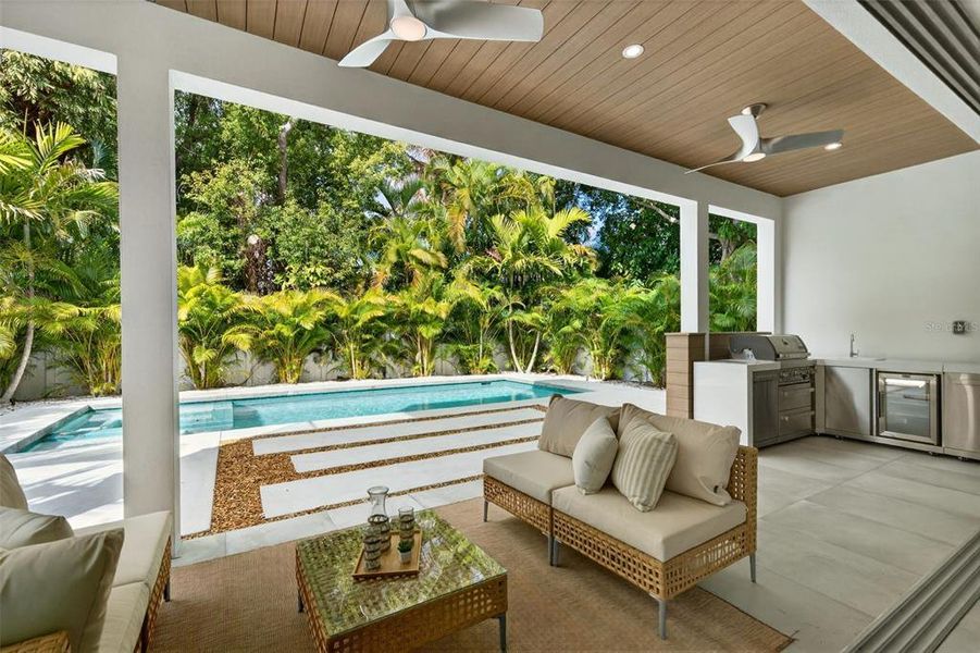 Exterior details and patio area of a home in , Sarasota (Image 23).