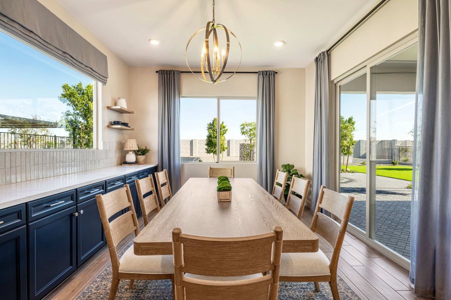 Representative furnished interior of a home built from the Gardenia Plan 5009 by Tri Pointe Homes in Abel Ranch, Goodyear (Image 7).