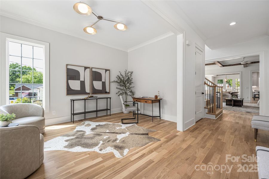 Furnished interior view inside a new home in , Charlotte (Image 27).