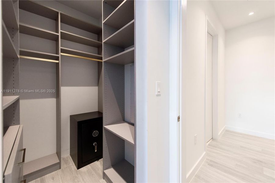 2nd Bedroom Closet with Safe 2nd Bedroom Closet with Safe