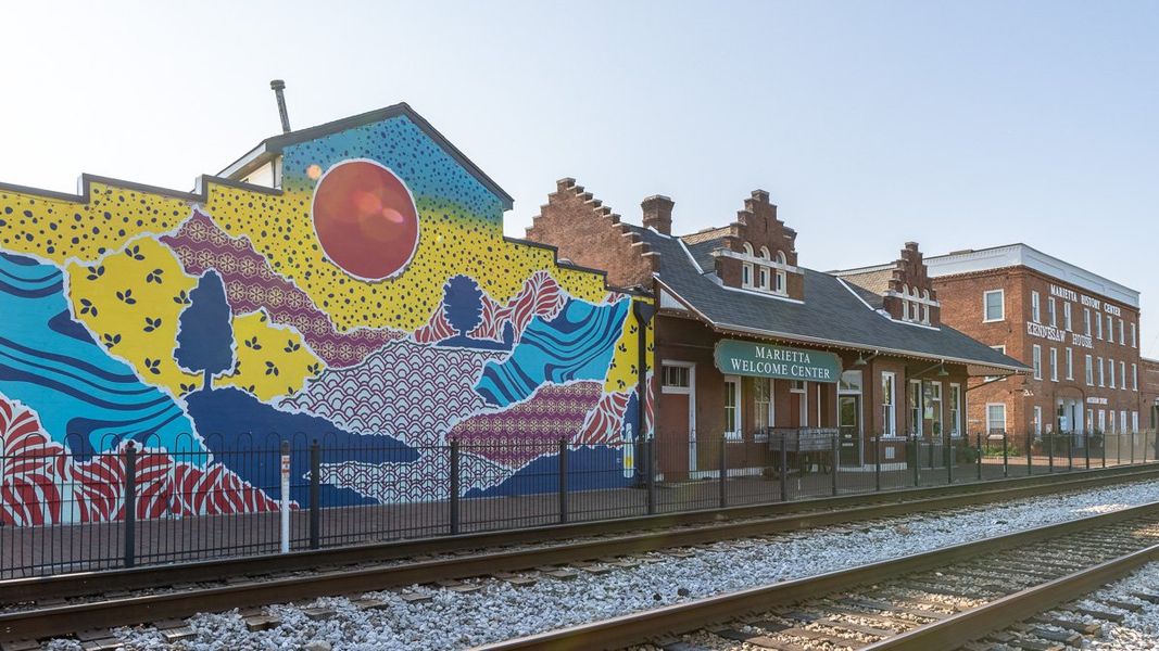 Representative exterior photo of a completed home built from the Robie by D.R. Horton in The Village at Sandy Plains, Marietta, GA (Image 11).