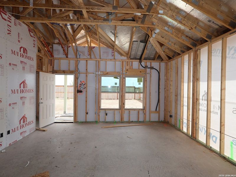 In-progress construction of a new home in Meadows at Clear Springs, New Braunfels, TX (Image 34).