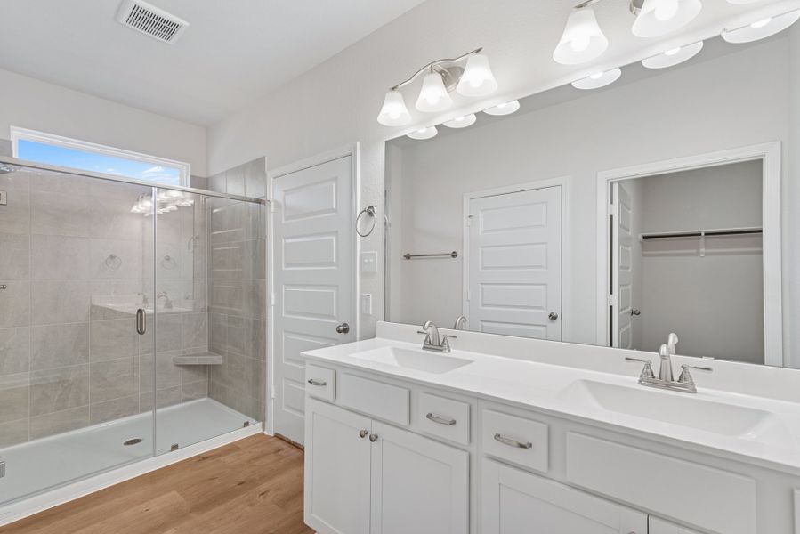 The Blue Jay II- Primary Bathroom with Large Walk-in Shower