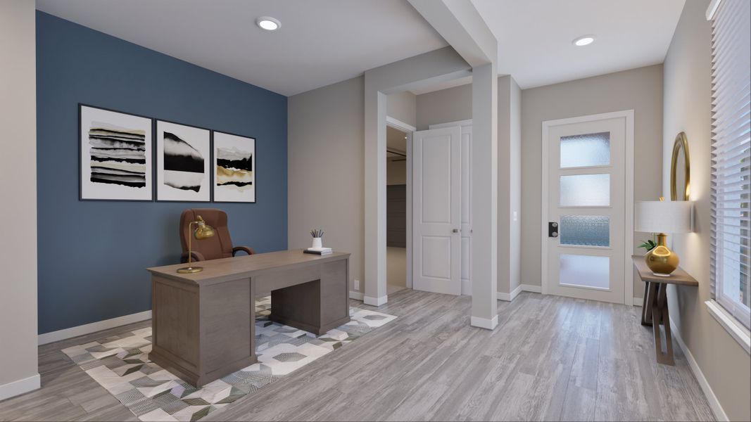 Representative furnished interior of a home built from the Llano by Tricoast Homes in Sunterra 40, Katy (Image 18). Representative furnished interior of a home built from the Llano by Tricoast Homes in Sunterra 40, Katy (Image 18).