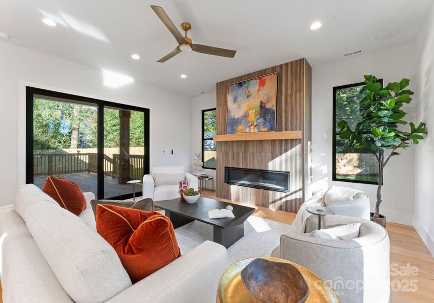 Furnished interior view inside a new home in , Charlotte (Image 38). Furnished interior view inside a new home in , Charlotte (Image 38).