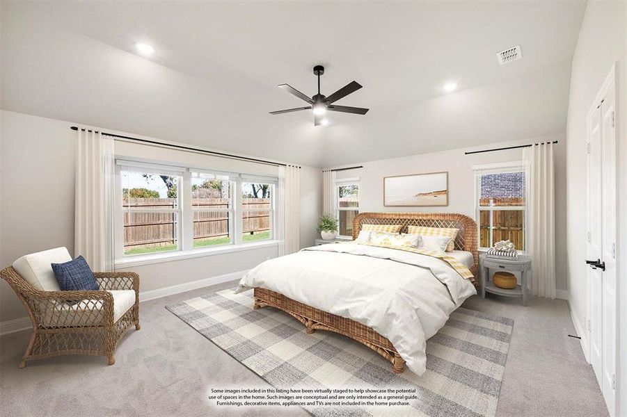 Furnished interior view inside a new home in Villages of Walnut Grove, Midlothian (Image 17).