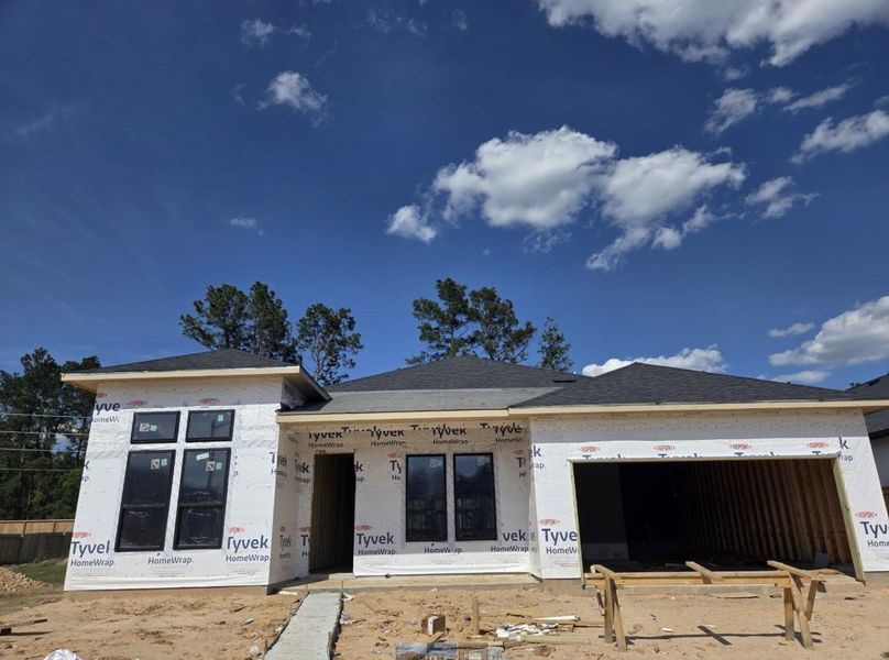 In-progress construction of a new home in Evergreen 60', Conroe, TX (Image 7).
