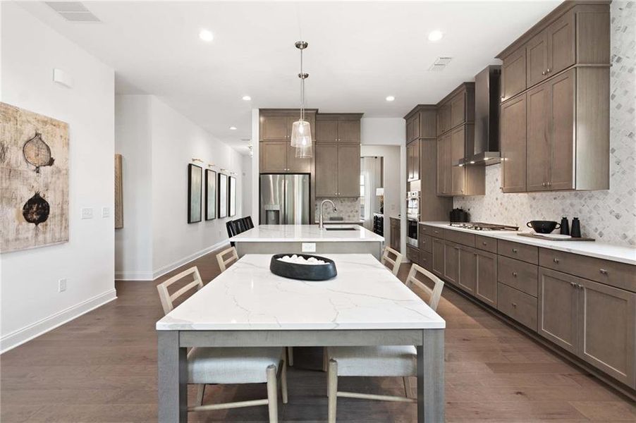 Furnished interior view inside a new home in East Harbor II at Chestatee, Dawsonville (Image 13).