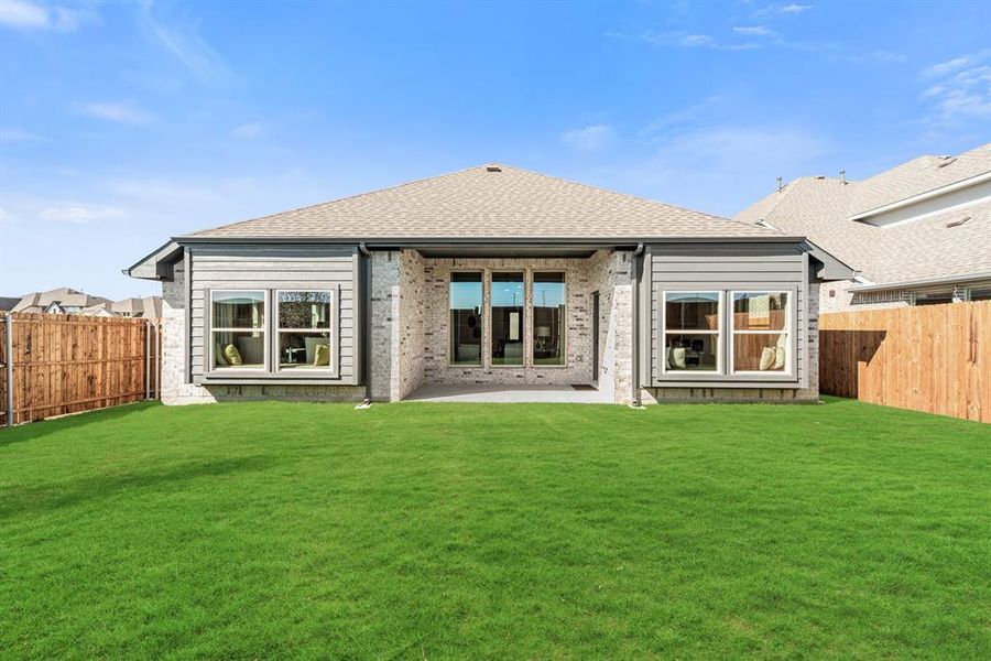 Exterior details and patio area of a home in Legacy Ranch Classic 55, Melissa (Image 3).