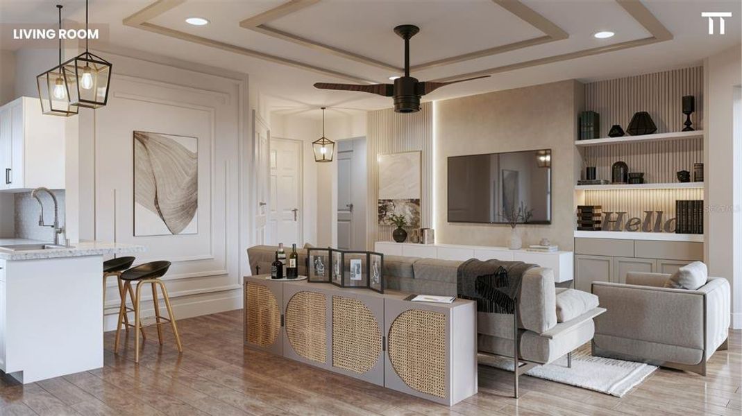 Furnished interior view inside a new home in , North Port (Image 22).