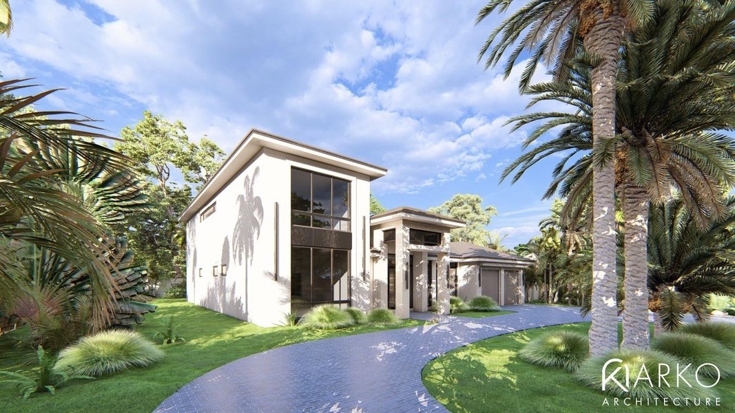 Front exterior of a new home in , Fort Lauderdale, FL, highlighting curb appeal (Image 10). Front exterior of a new home in , Fort Lauderdale, FL, highlighting curb appeal (Image 10).
