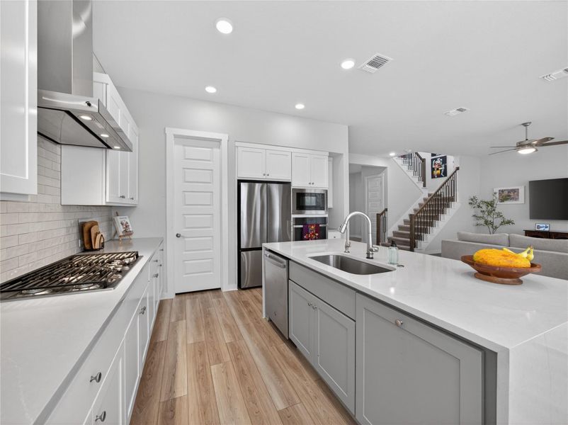 Furnished interior view inside a new home in , Liberty Hill (Image 10).