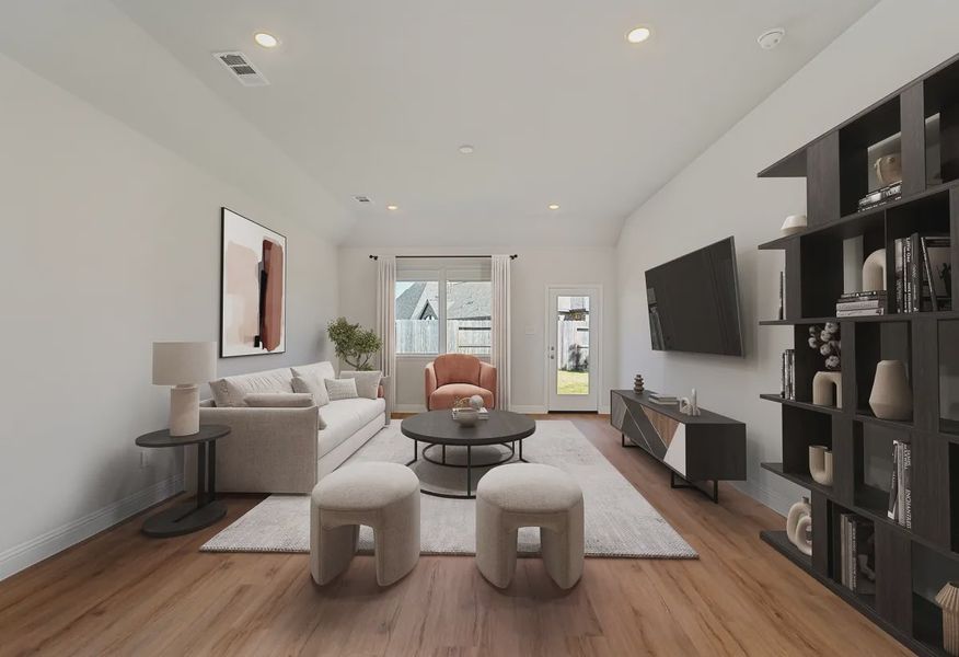 Plan 3029 great room - staged - 7 of 15