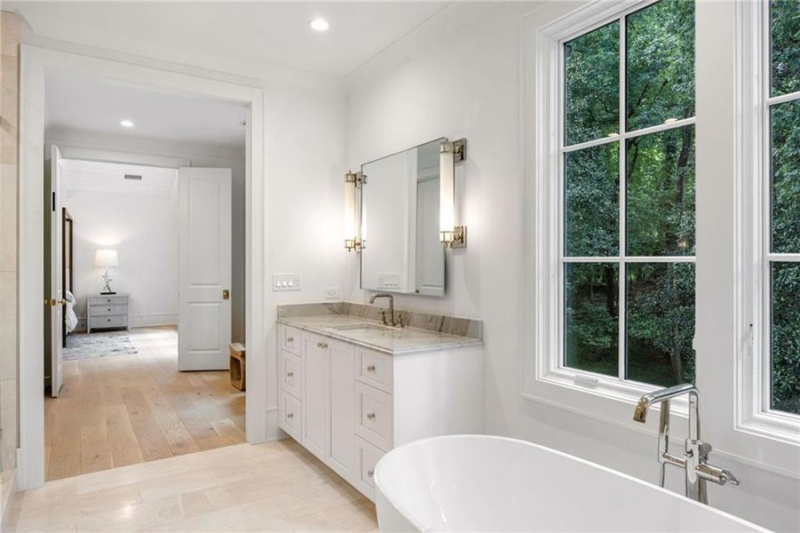 Furnished interior view inside a new home in , Atlanta (Image 13).