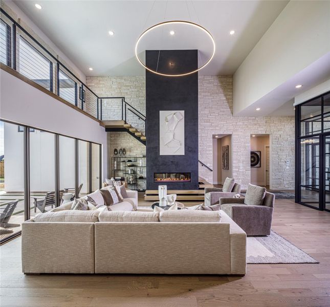 Furnished interior view inside a new home in , Sugar Land (Image 4).