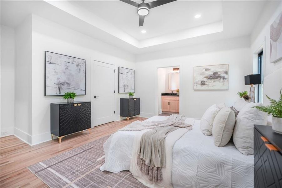 Furnished interior view inside a new home in , Atlanta (Image 37).