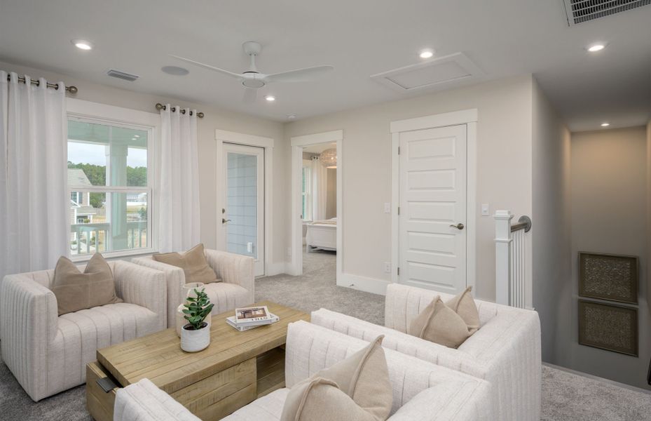 Furnished interior view inside a new home in Midpoint at New Riverside, Bluffton (Image 8).