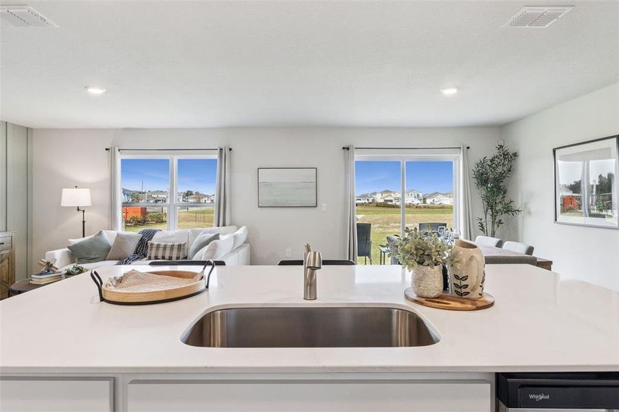 Furnished interior view inside a new home in Magnolia Pointe, Umatilla (Image 13).