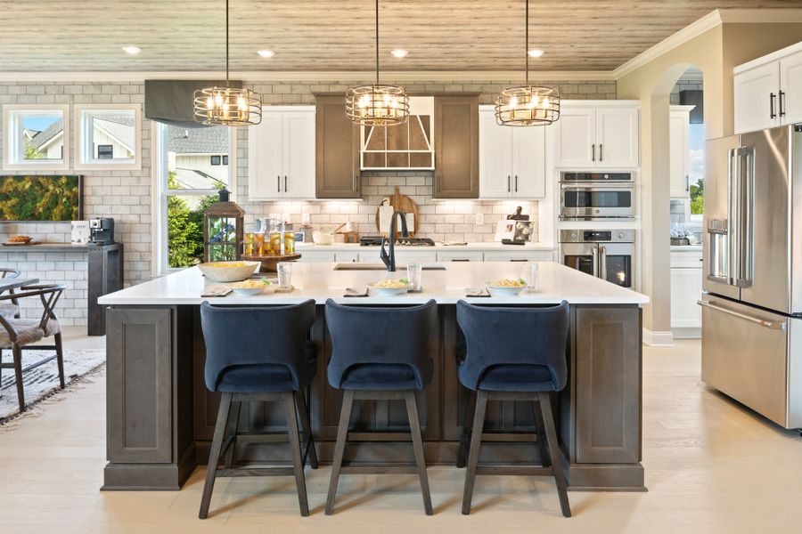 Representative furnished interior of a home built from the Paxton by Fischer Homes in Veranda Manor, Canton (Image 7).