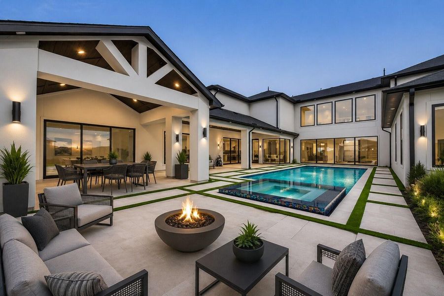Outside Patio & Pool: *Virtually Staged** to showcase the space’s versatile design potential and inspire a variety of furnishing and décor possibilities. Images are for illustrative purposes only and may not reflect the room’s current appearance or actual furnishings.