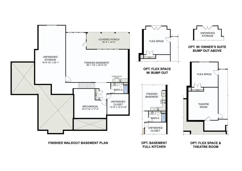 2D floor plan layout for the Davidson by Greybrook Homes in Harbor Watch, Statesville, NC (Image 3).