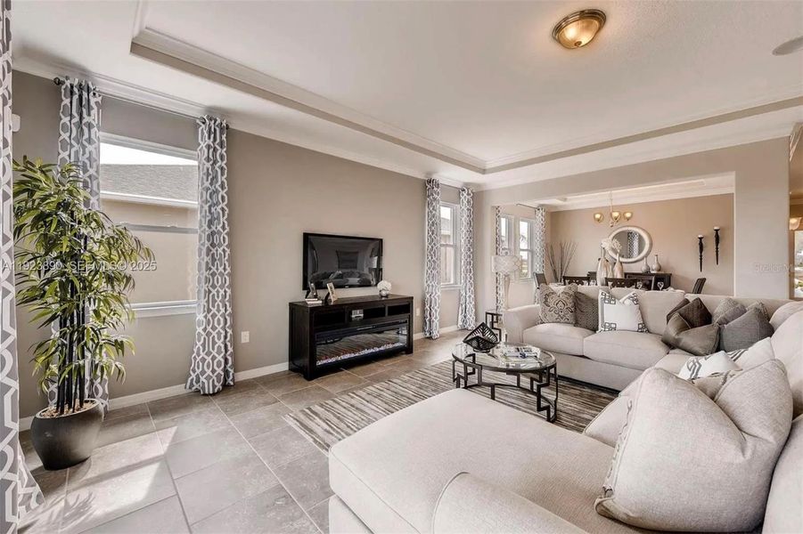 Furnished interior view inside a new home in Kindred, Kissimmee (Image 11).