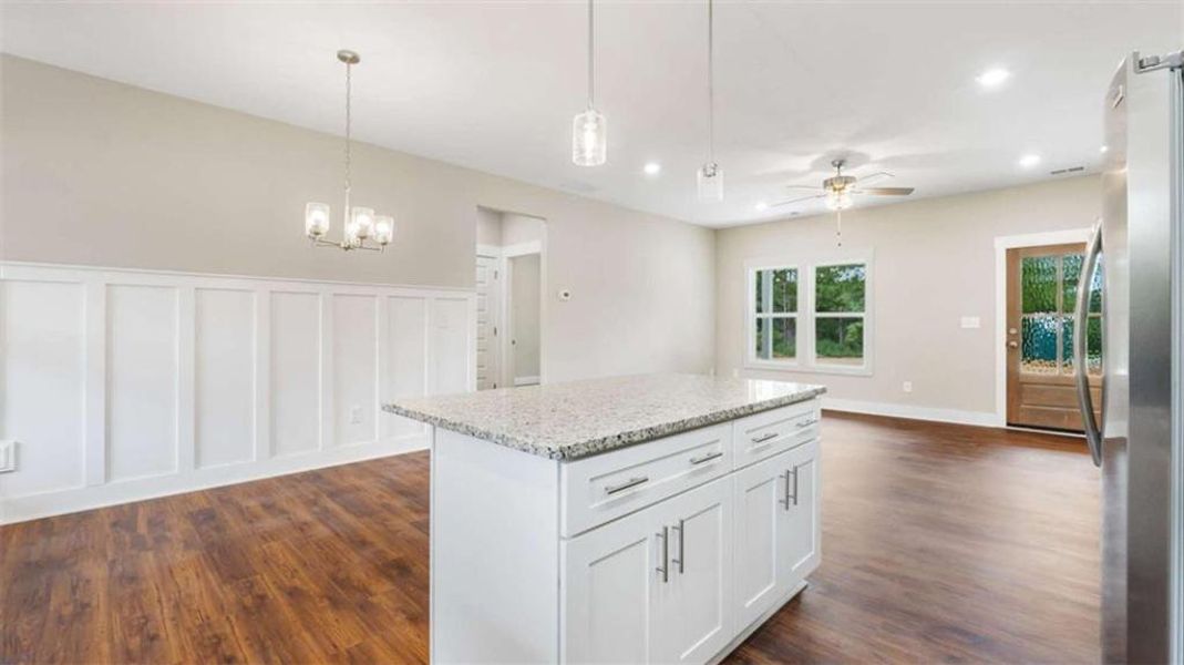 Furnished interior view inside a new home in , Cedartown (Image 8).