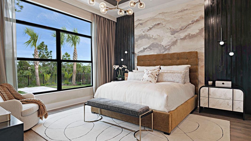 Furnished interior view inside a new home in L'Ambiance at Avenir, Palm Beach Gardens (Image 14). Furnished interior view inside a new home in L'Ambiance at Avenir, Palm Beach Gardens (Image 14).