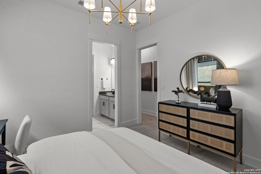 Furnished interior view inside a new home in Bison Ridge, San Antonio (Image 9).