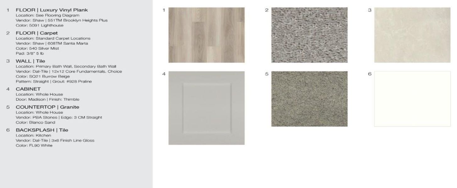 127 Mad Pupper Drive - Design Selections.  Home is under construction and selections are subject to change.