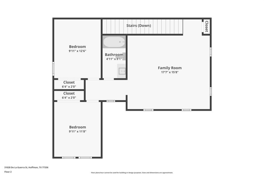 2D floor plan layout of this home in Landing Meadows - Premier Series, New Caney, TX (Image 3). 2D floor plan layout of this home in Landing Meadows - Premier Series, New Caney, TX (Image 3).