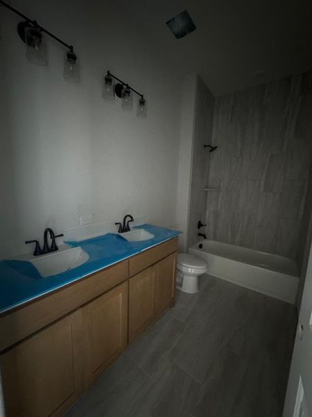 In-progress construction of a new home in Terra Escalante, Blue Ridge, TX (Image 13).