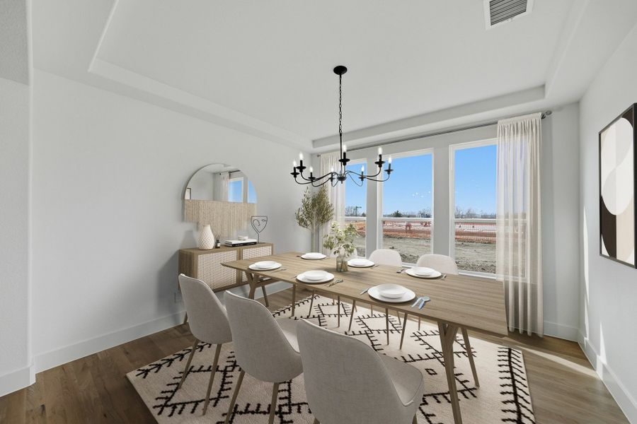 Furnished interior view inside a new home in Hillside Village, Celina (Image 16). Furnished interior view inside a new home in Hillside Village, Celina (Image 16).