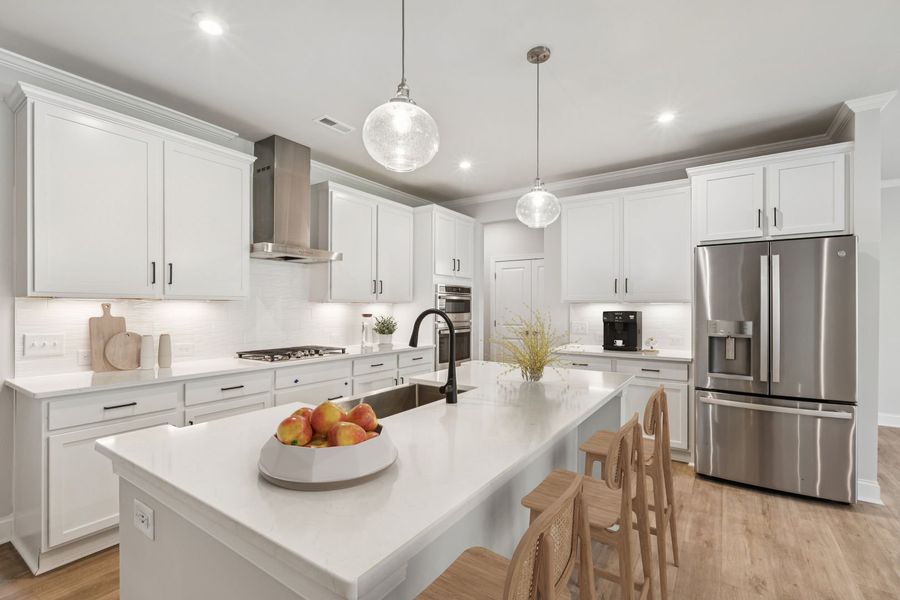 Furnished interior view inside a new home in The Beacon at Old Peachtree Single Family Homes, Lawrenceville (Image 352).